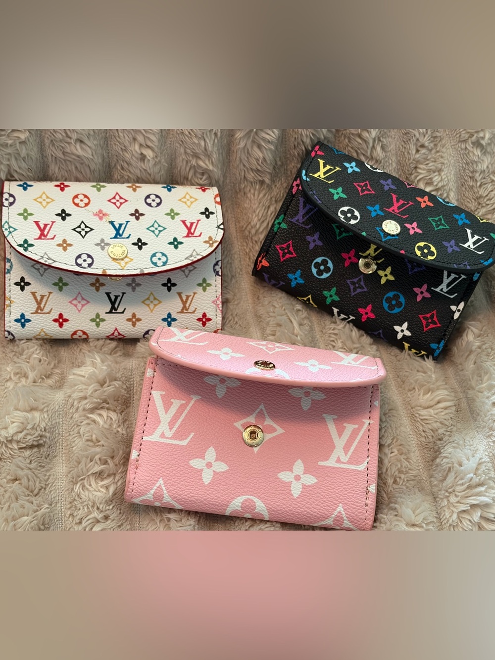 Three Compact Wallets SOLD SEPARATELY